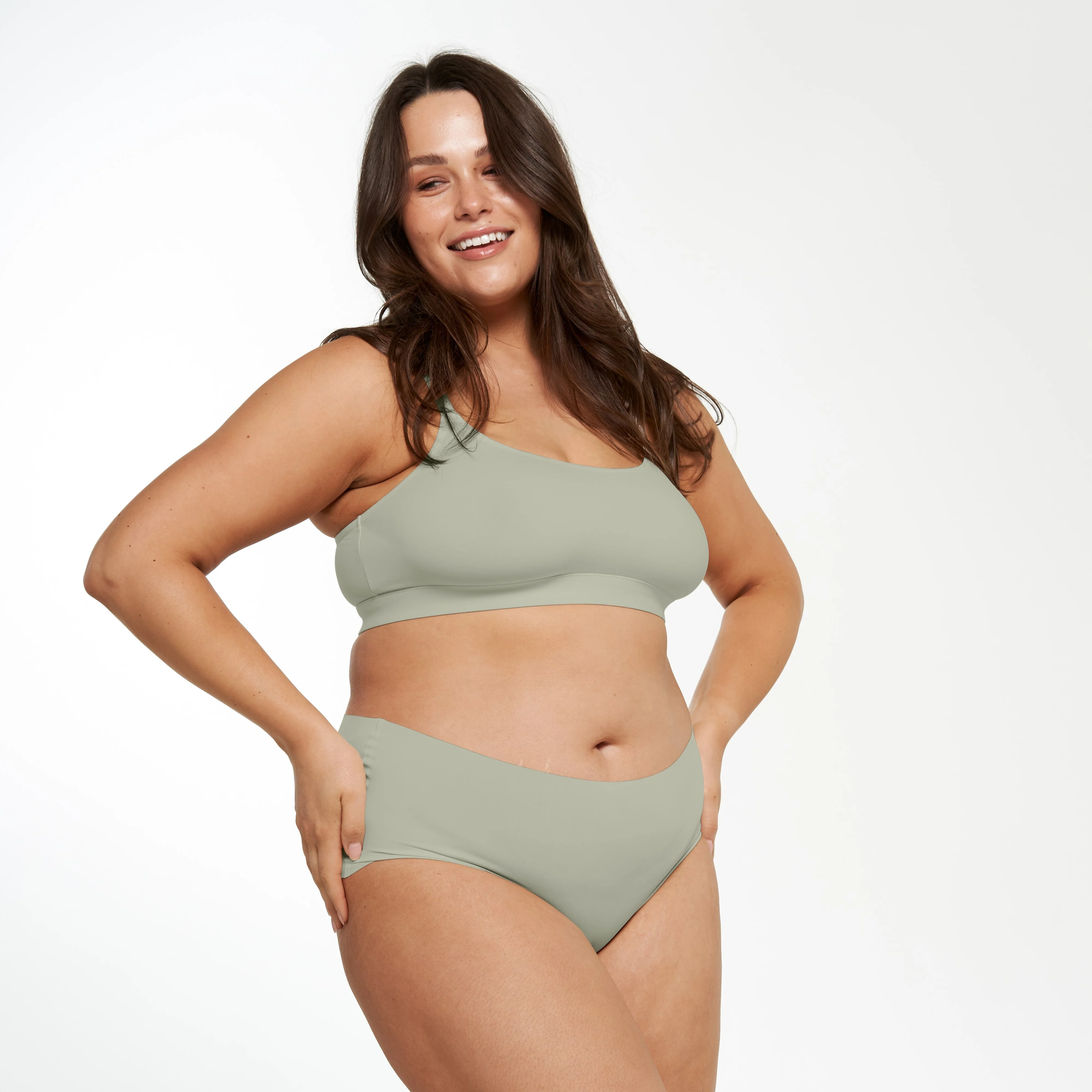 High-Rise Bikini Brief - Seamless Ultrasmooth 2.0 - Moss - Image 4