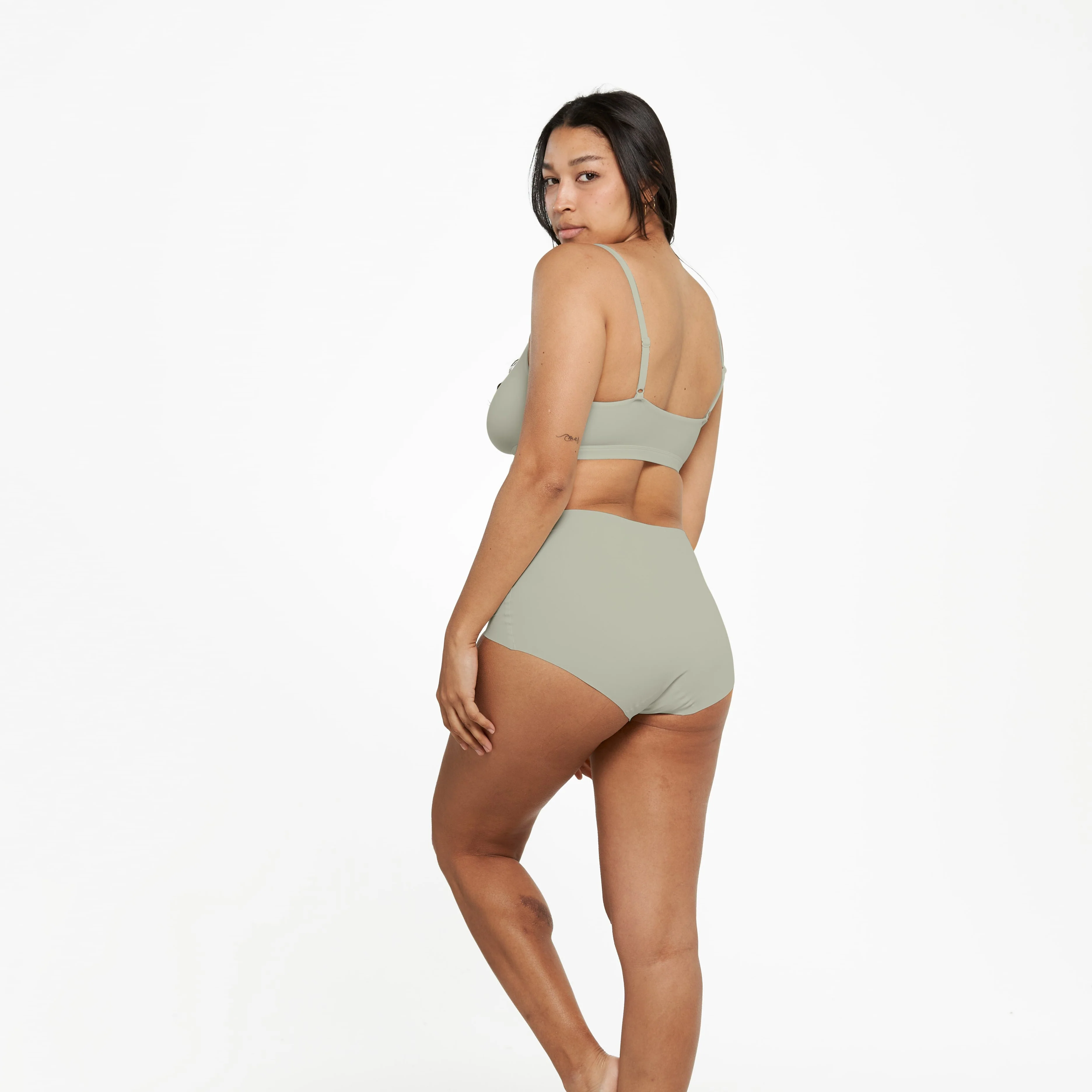 High-Rise Full Brief - Seamless Ultrasmooth 2.0 - Moss - Image 3