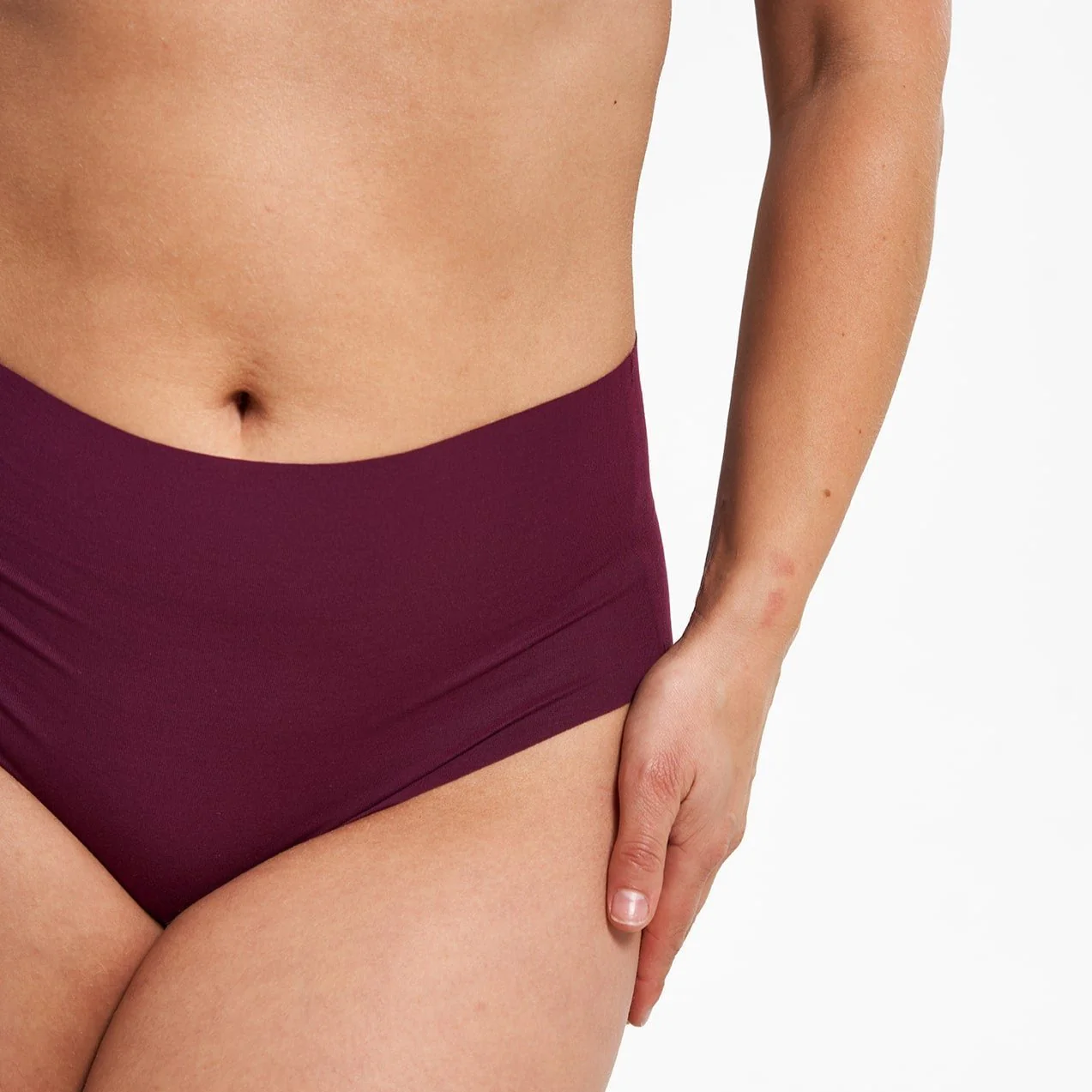 High-Rise Thong - Seamless Eco 2.0 - Shiraz - Image 3