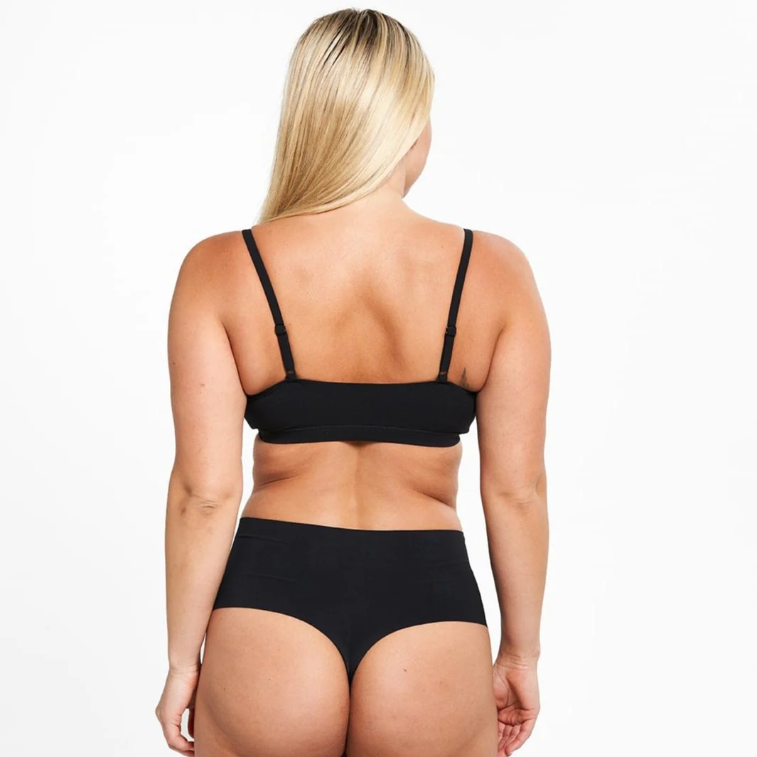 High-Rise Thong - Seamless Ultrasmooth 2.0 - Black - Image 3