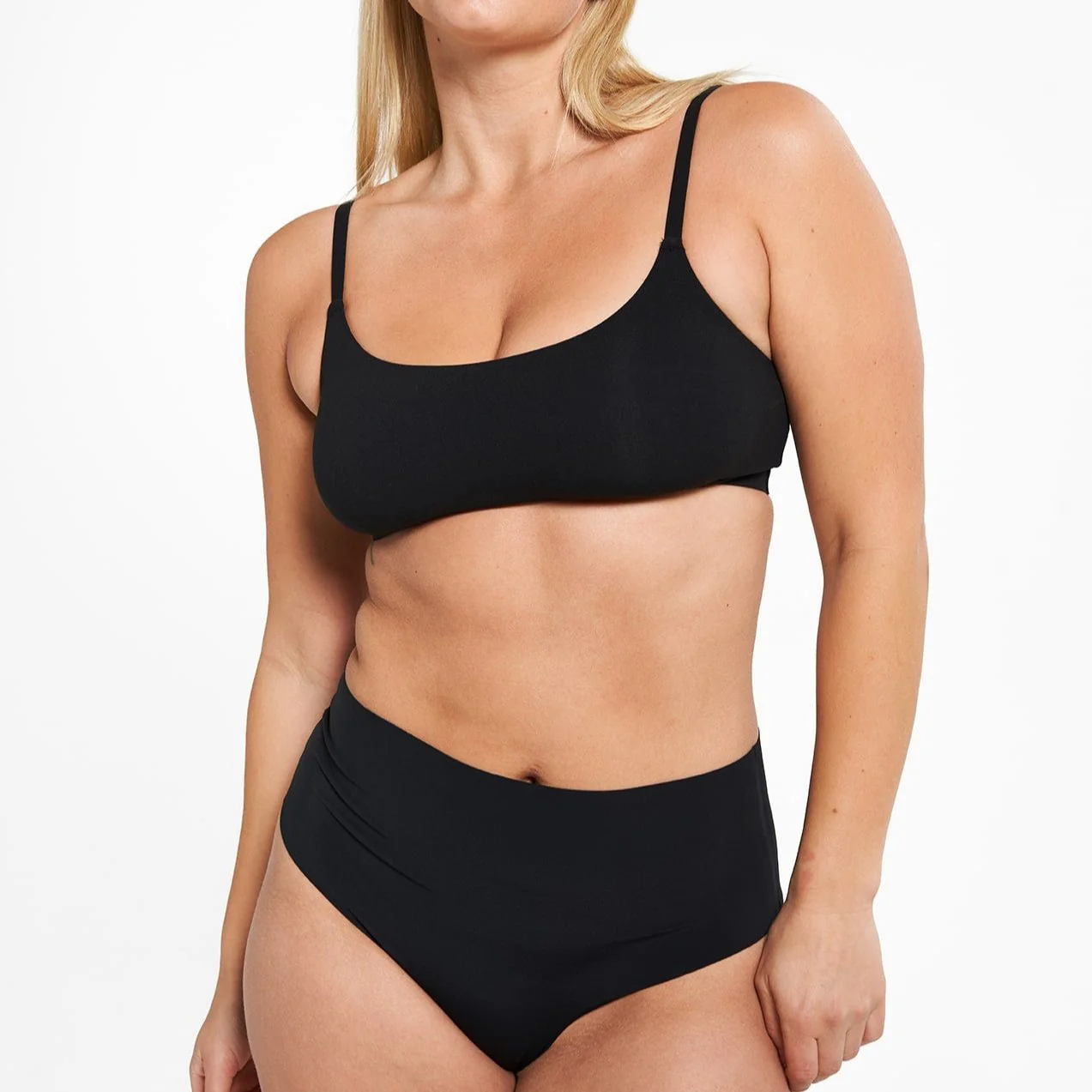 High-Rise Thong - Seamless Ultrasmooth 2.0 - Black - Image 5