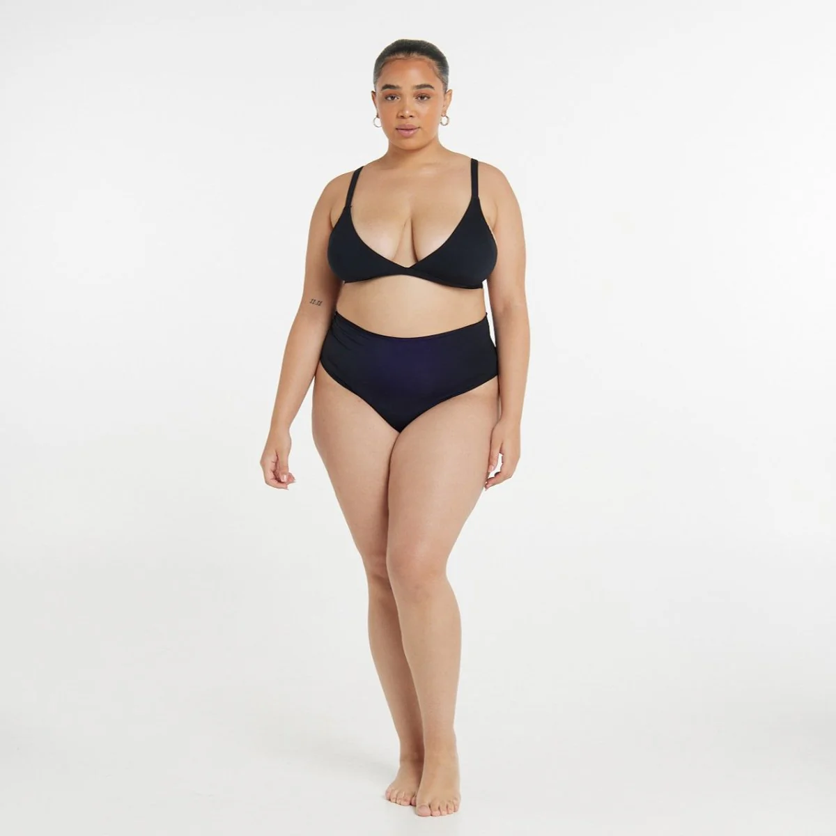 High-Rise Thong - Super Stretch - Black - Image 3