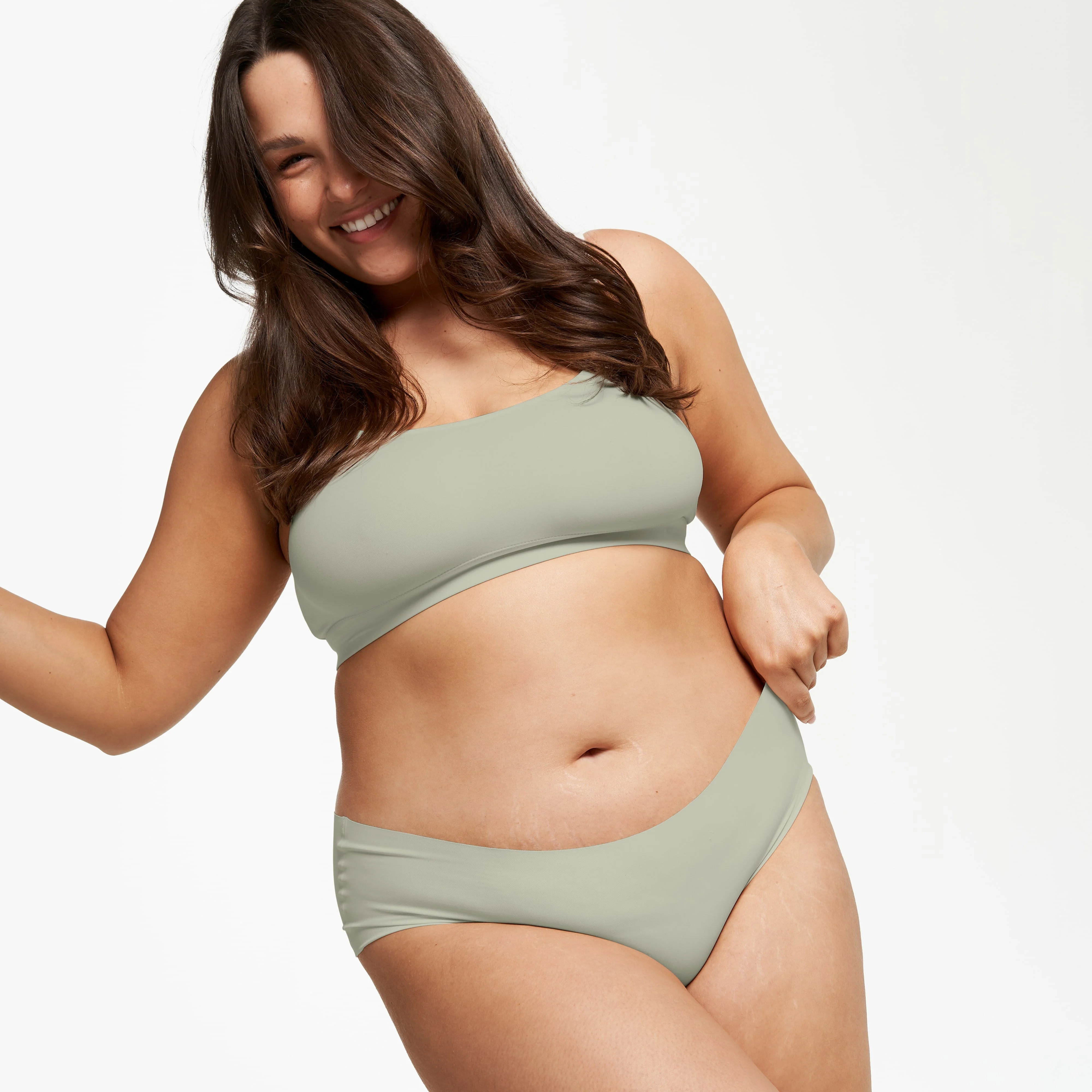 Mid-Rise Bikini Brief - Seamless Ultrasmooth 2.0 - Moss - Image 4