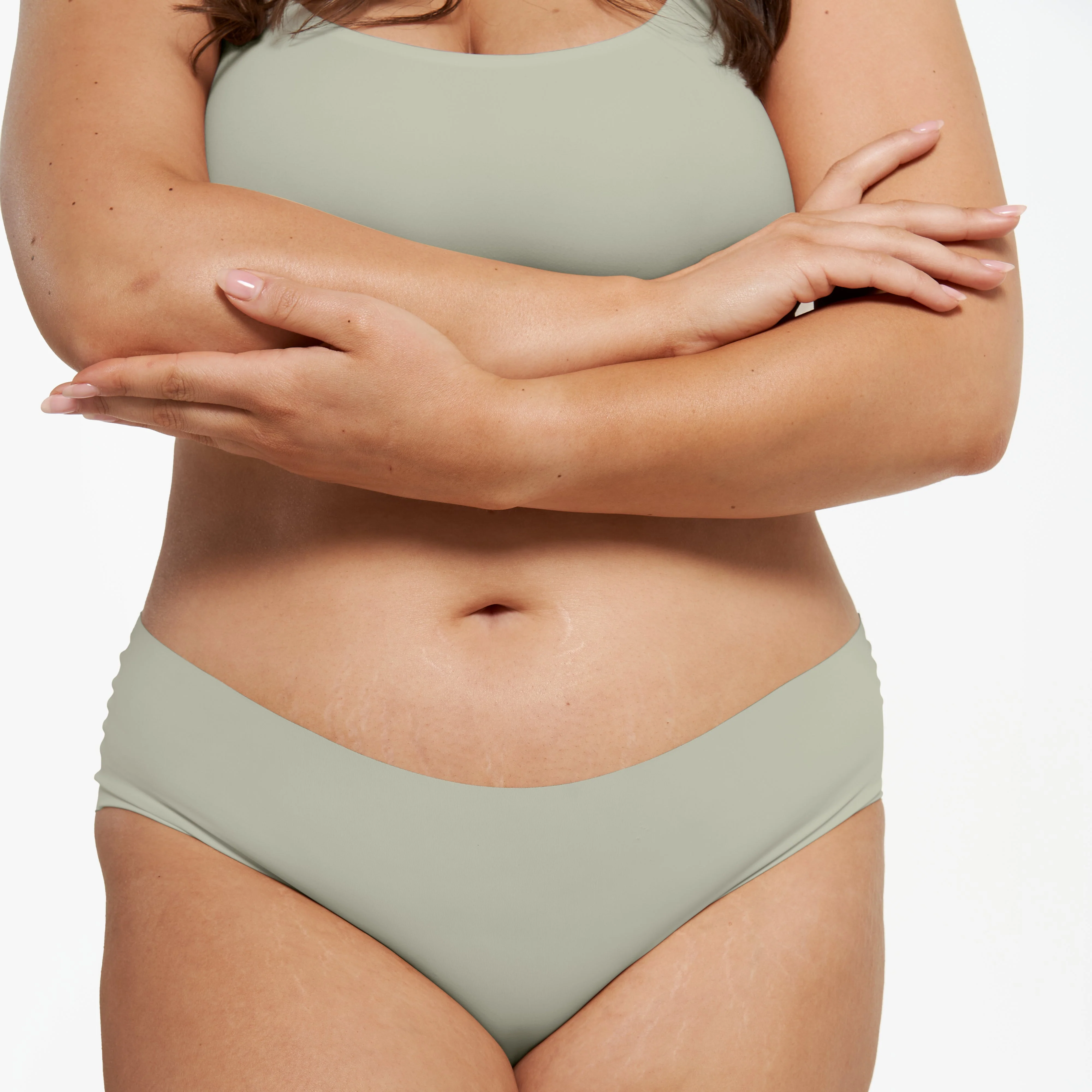Mid-Rise Bikini Brief - Seamless Ultrasmooth 2.0 - Moss - Image 5