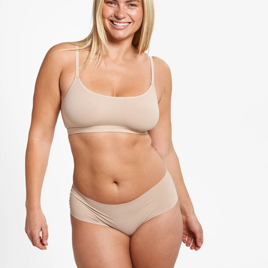 Mid-Rise Bikini Brief - Seamless Ultrasmooth 2.0 - Latte - Image 3