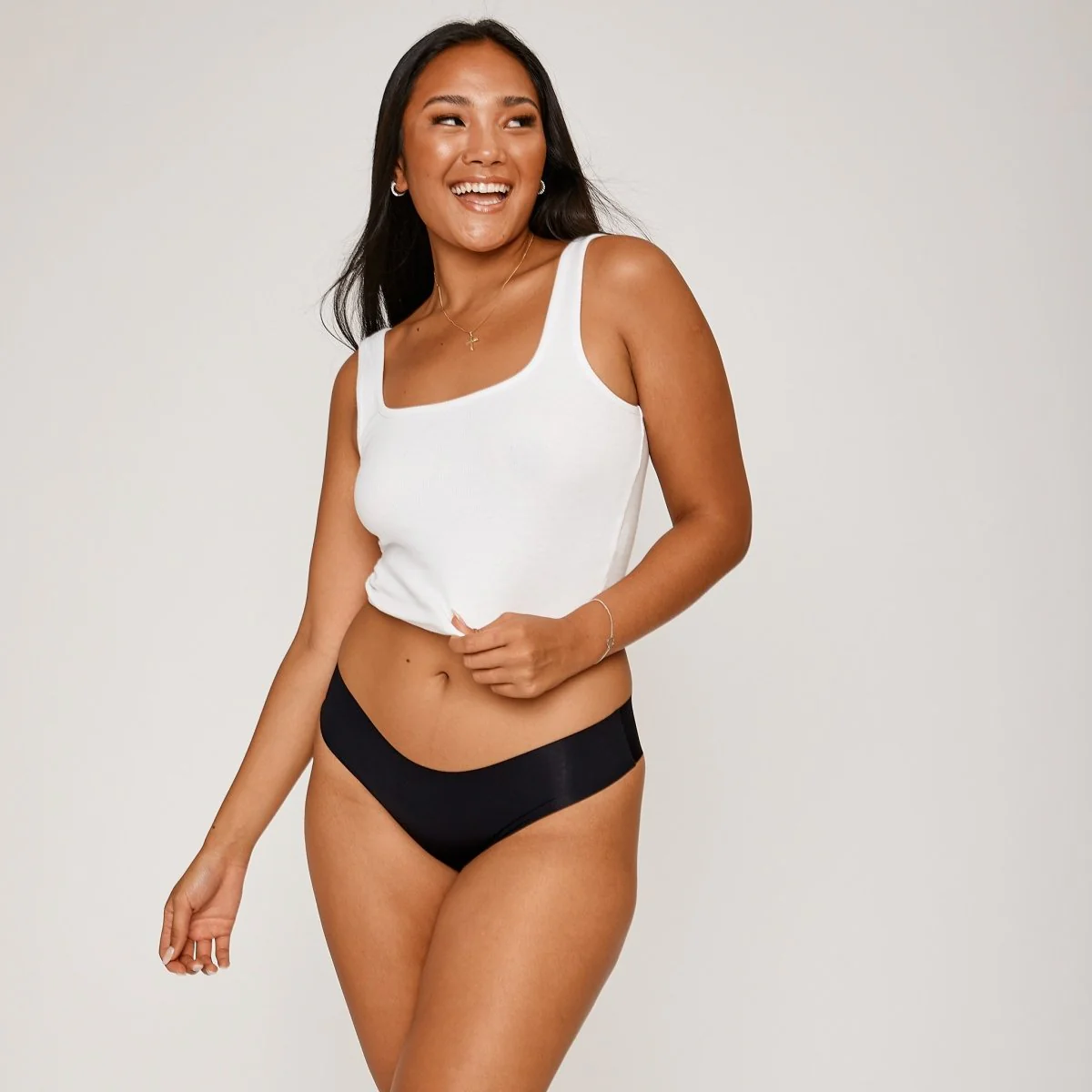 Original-Rise Cheeky - Seamless Ultrasmooth - Black - Image 4