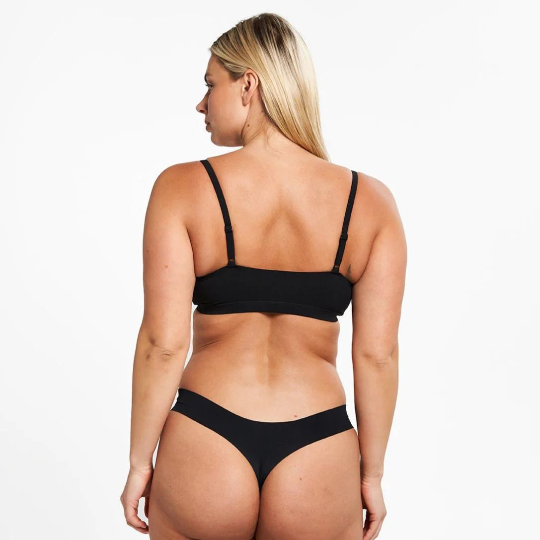 Original-Rise Thong - Seamless Ultrasmooth 2.0 - Black - Image 5