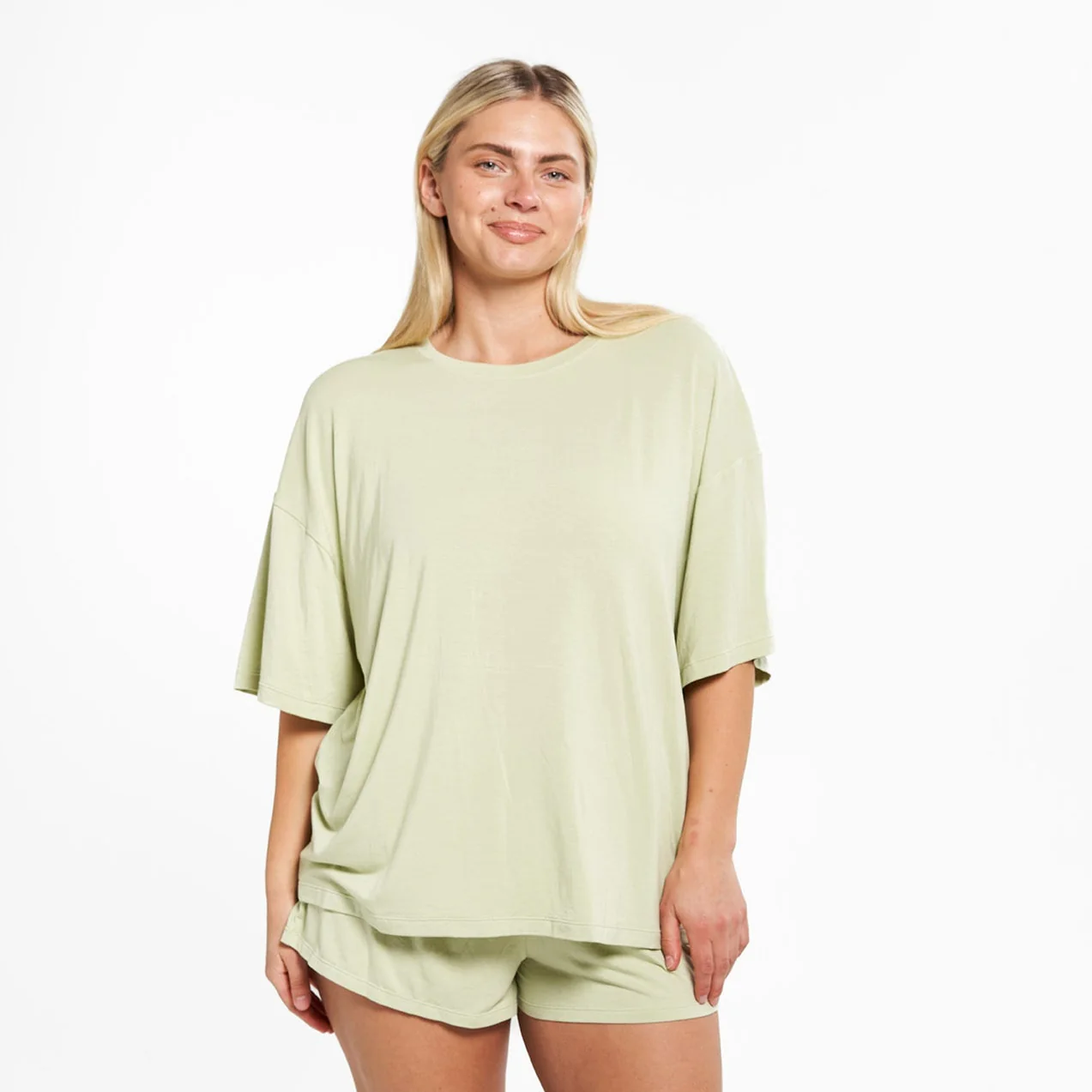 Oversized Sleep Shirt - Aloe - Image 3