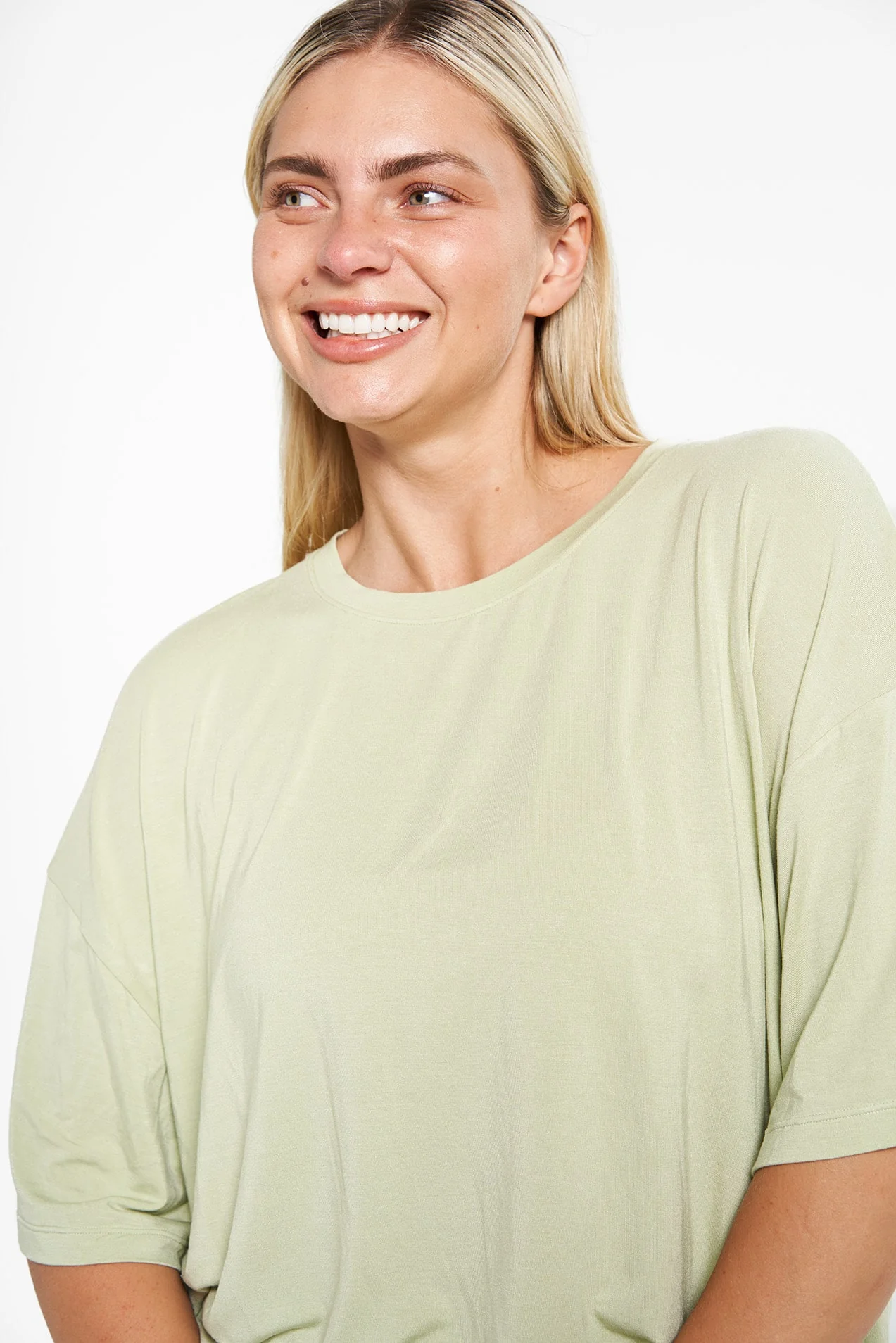 Oversized Sleep Shirt - Aloe - Image 4
