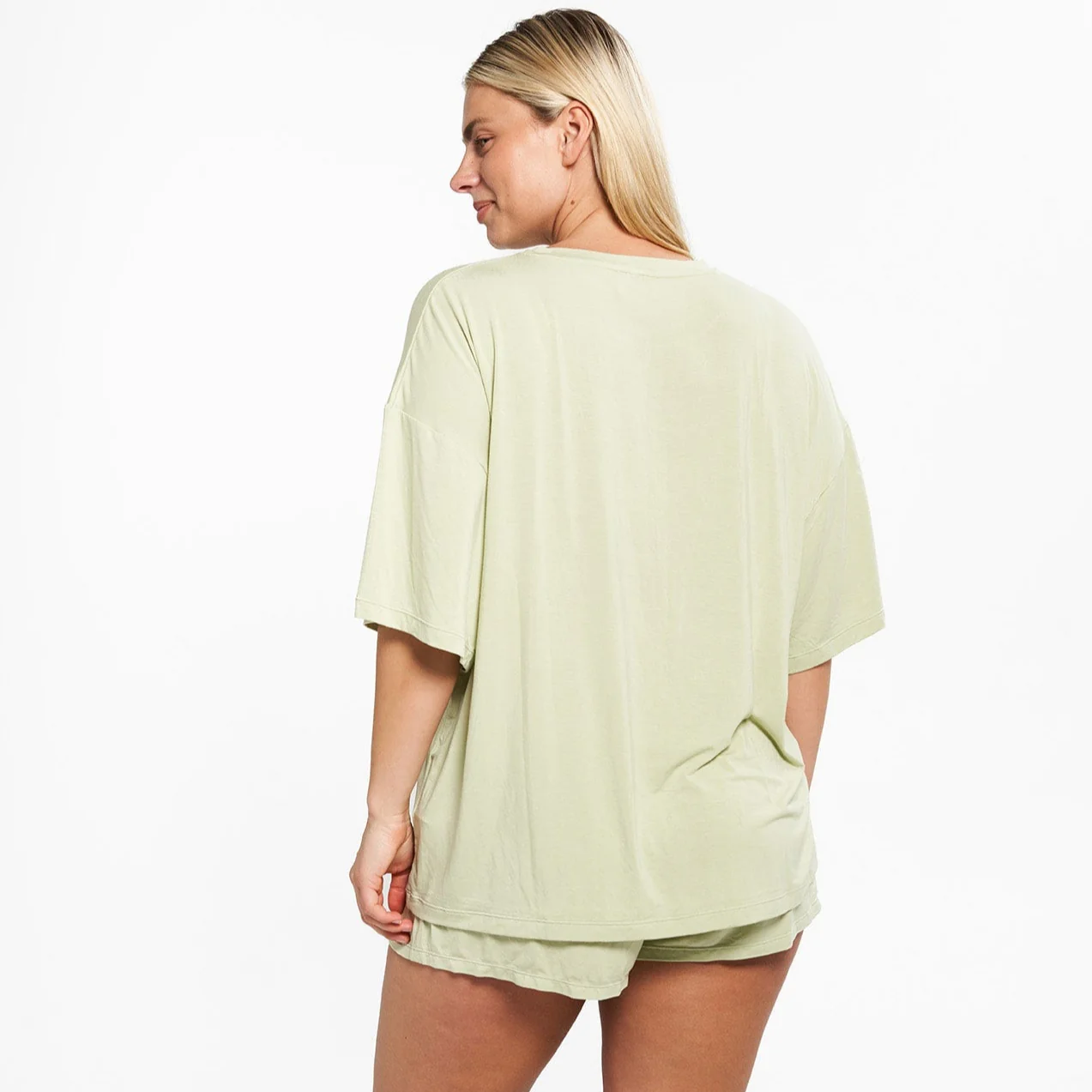 Oversized Sleep Shirt - Aloe - Image 5