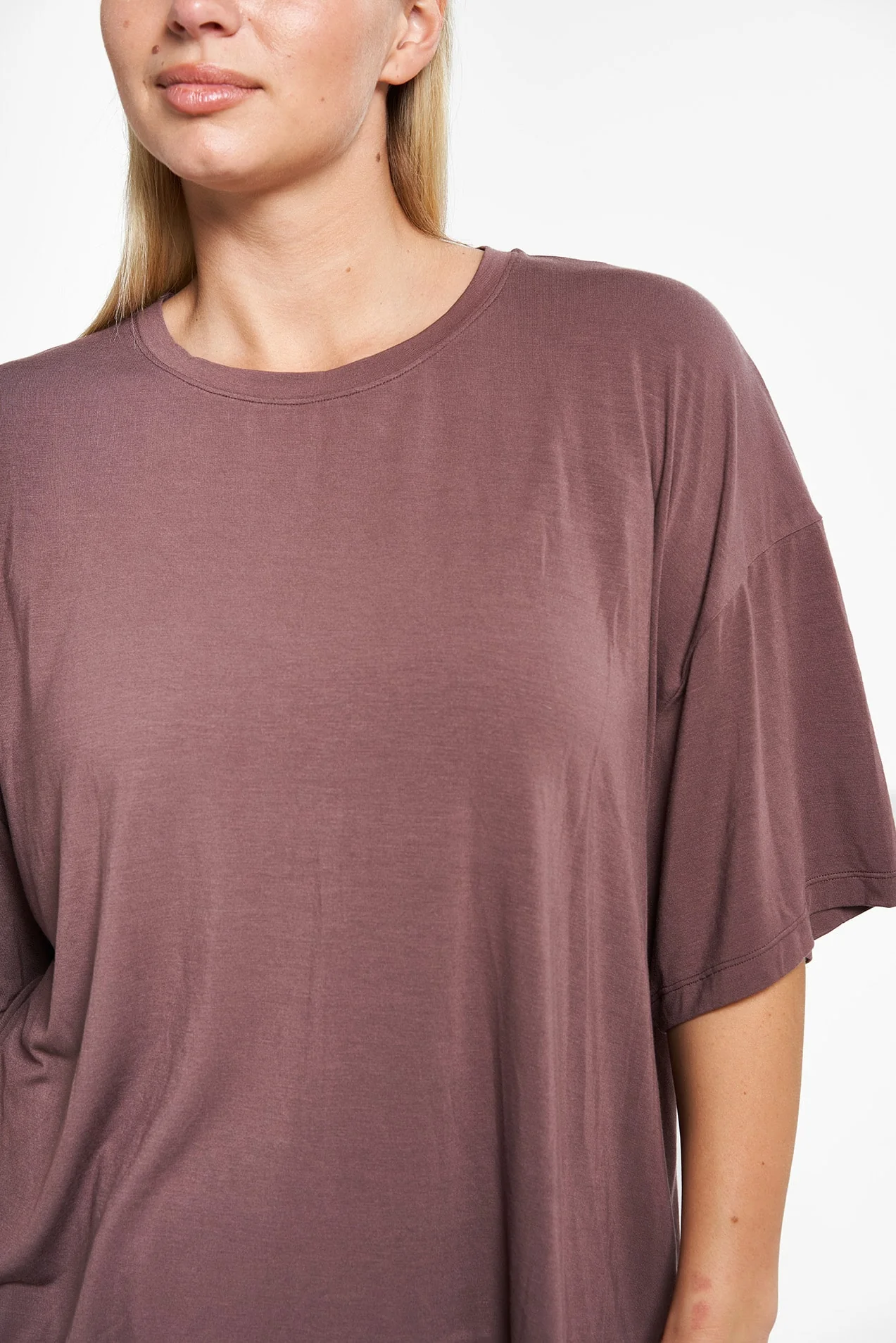 Oversized Sleep Shirt - Peppercorn - Image 4