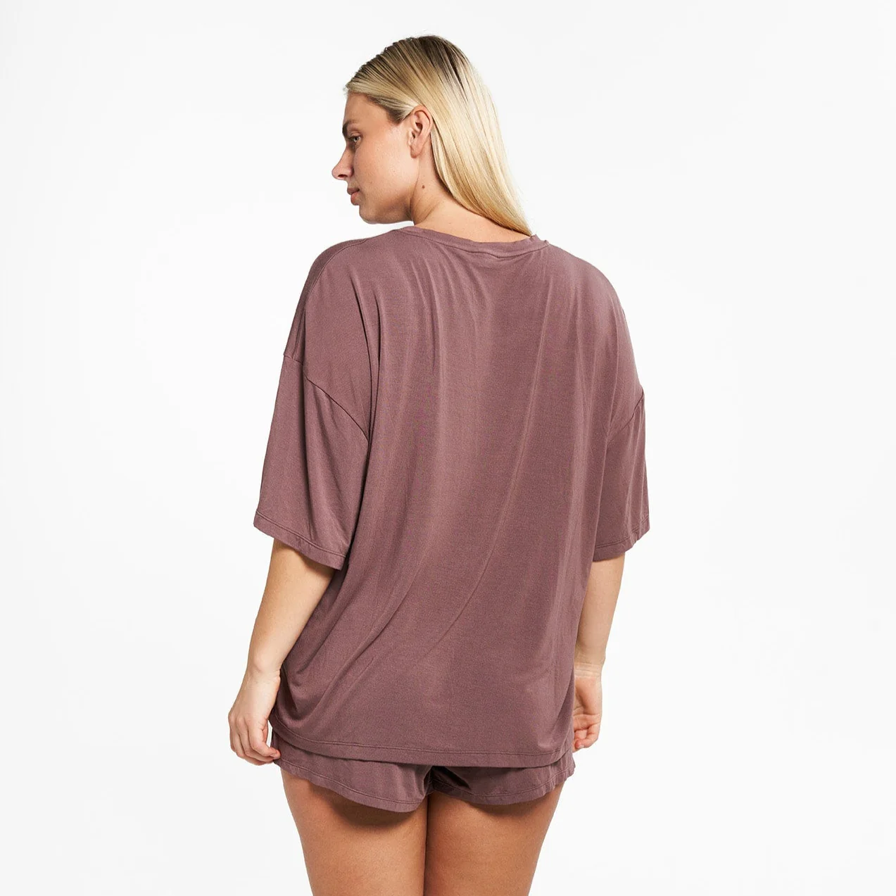 Oversized Sleep Shirt - Peppercorn - Image 5