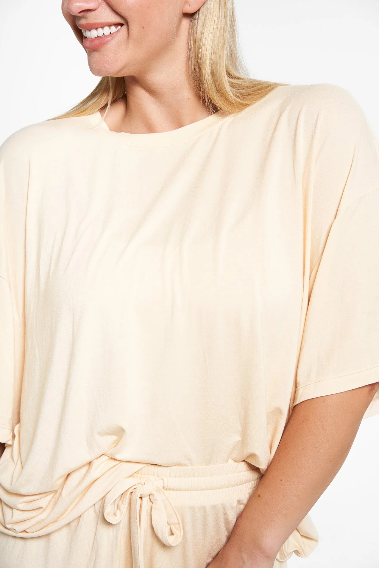 Oversized Sleep Shirt - Vanilla - Image 4