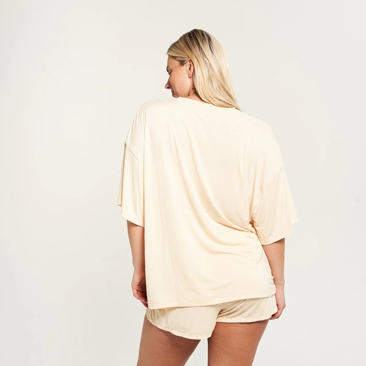 Oversized Sleep Shirt - Vanilla - Image 5