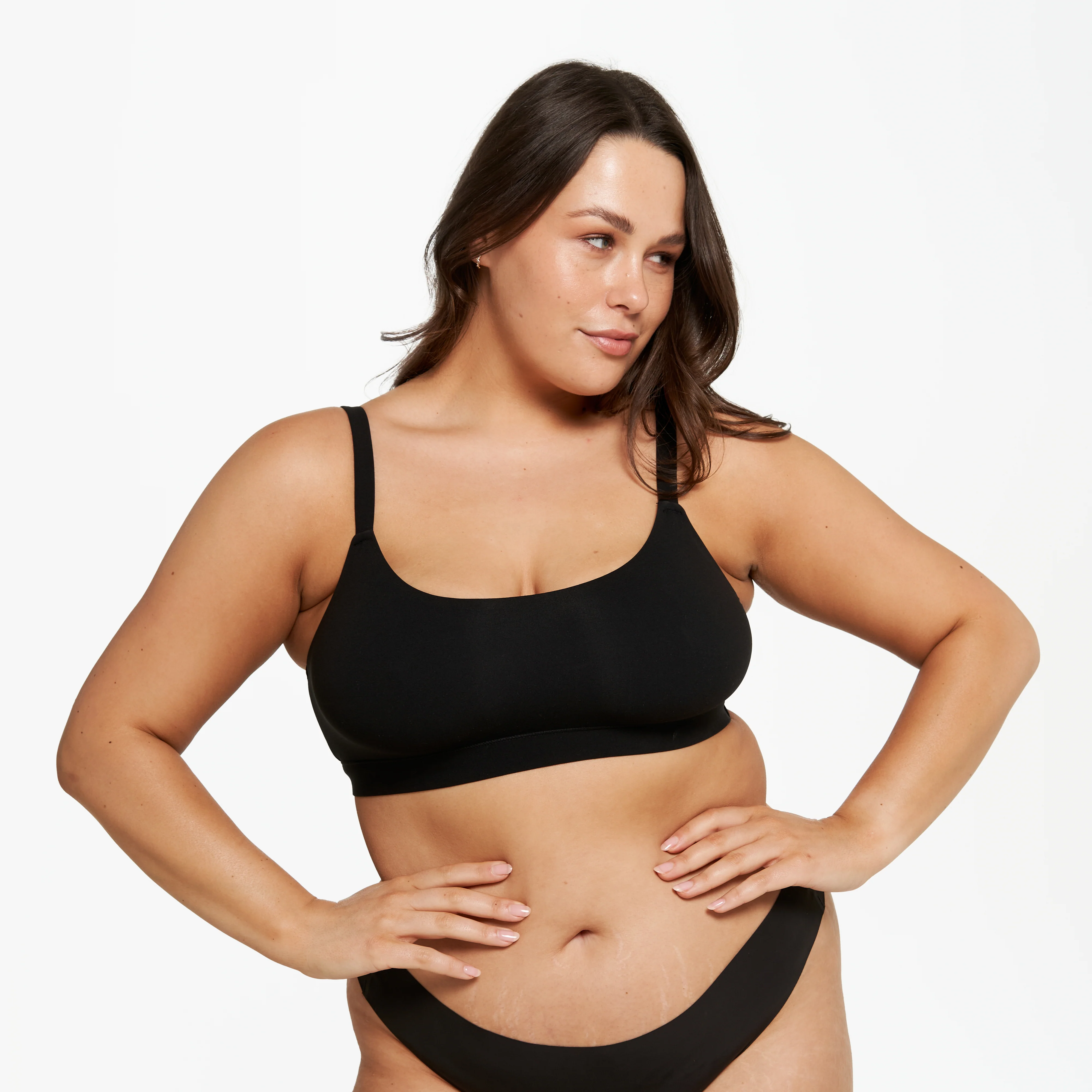 Scoop Bralette - Super Stretch - Black - Image 6