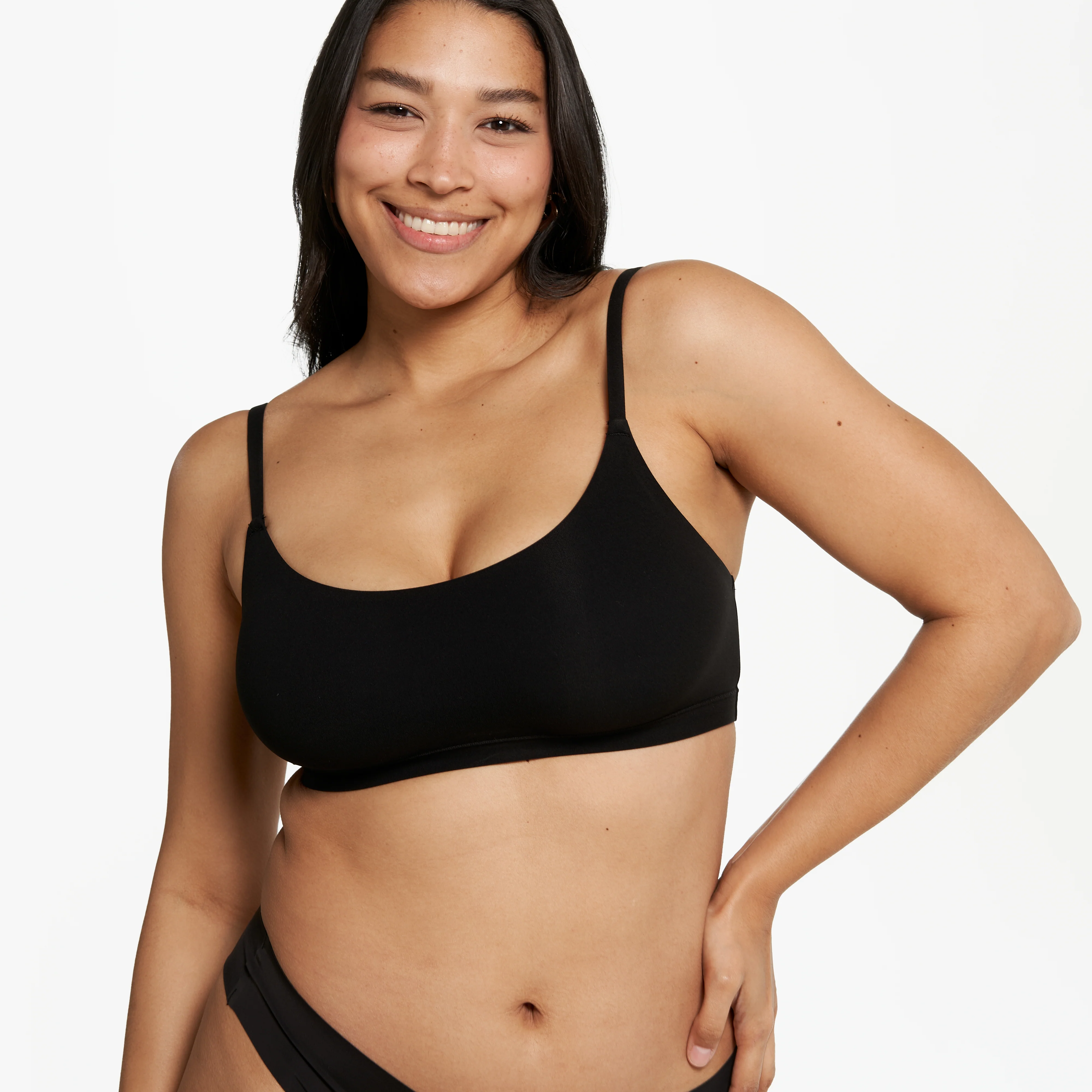 Scoop Bralette - Super Stretch - Black - Image 7