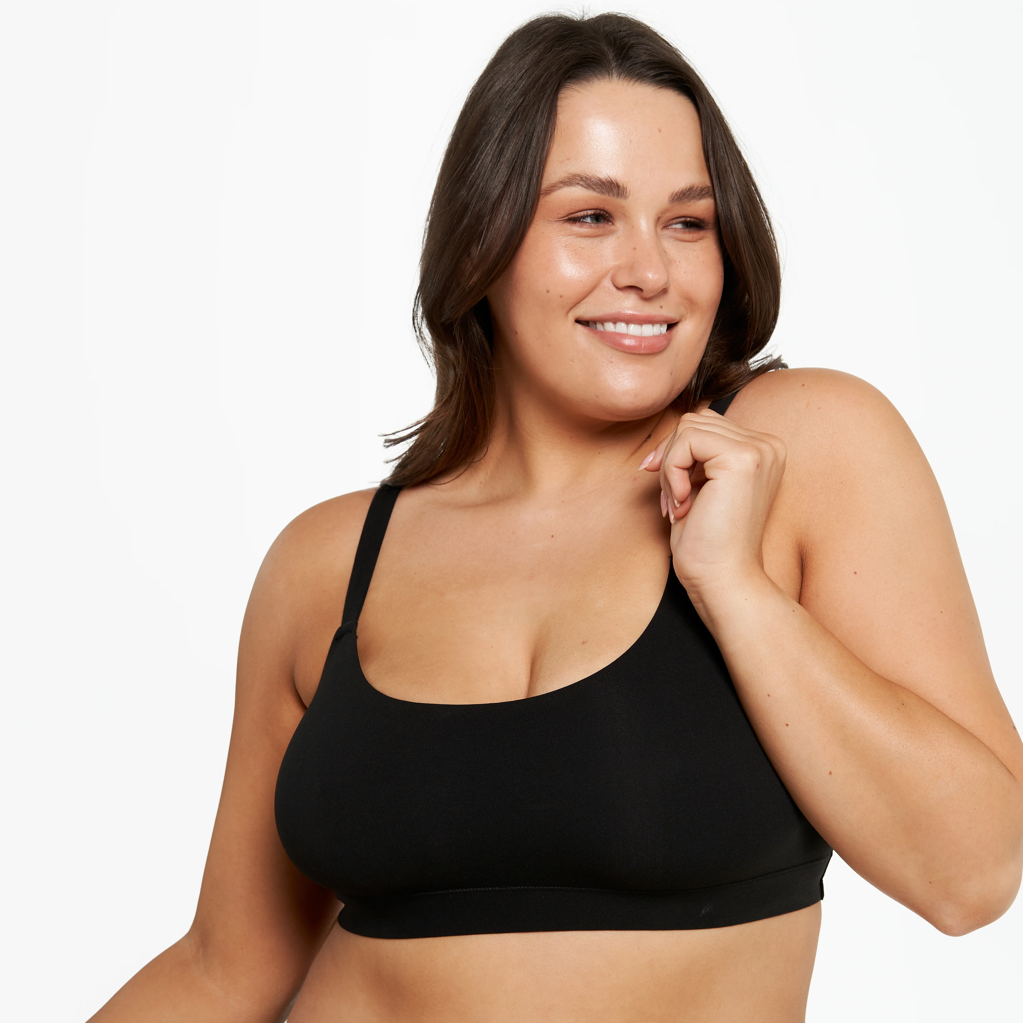 Scoop Bralette - Super Stretch - Black - Image 8