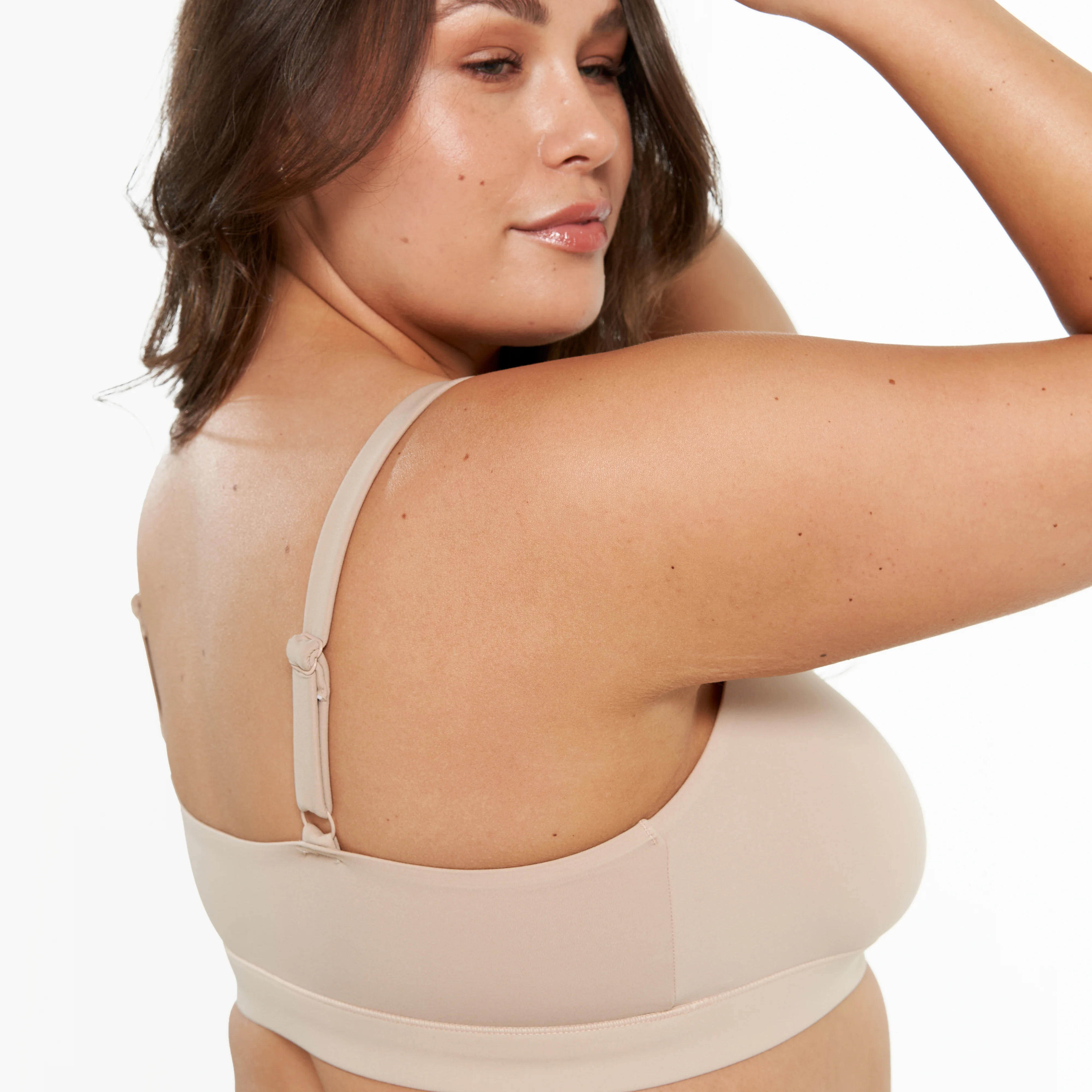 Scoop Bralette - Super Stretch - Latte - Image 3
