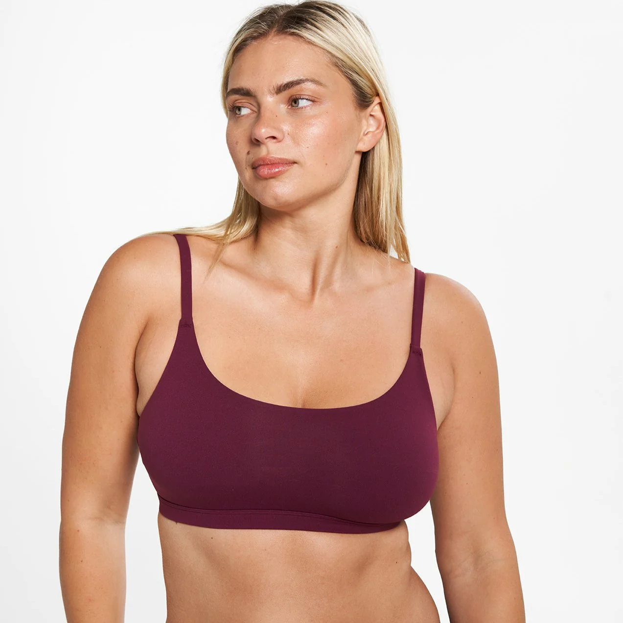 Scoop Bralette - Super Stretch - Shiraz - Image 3