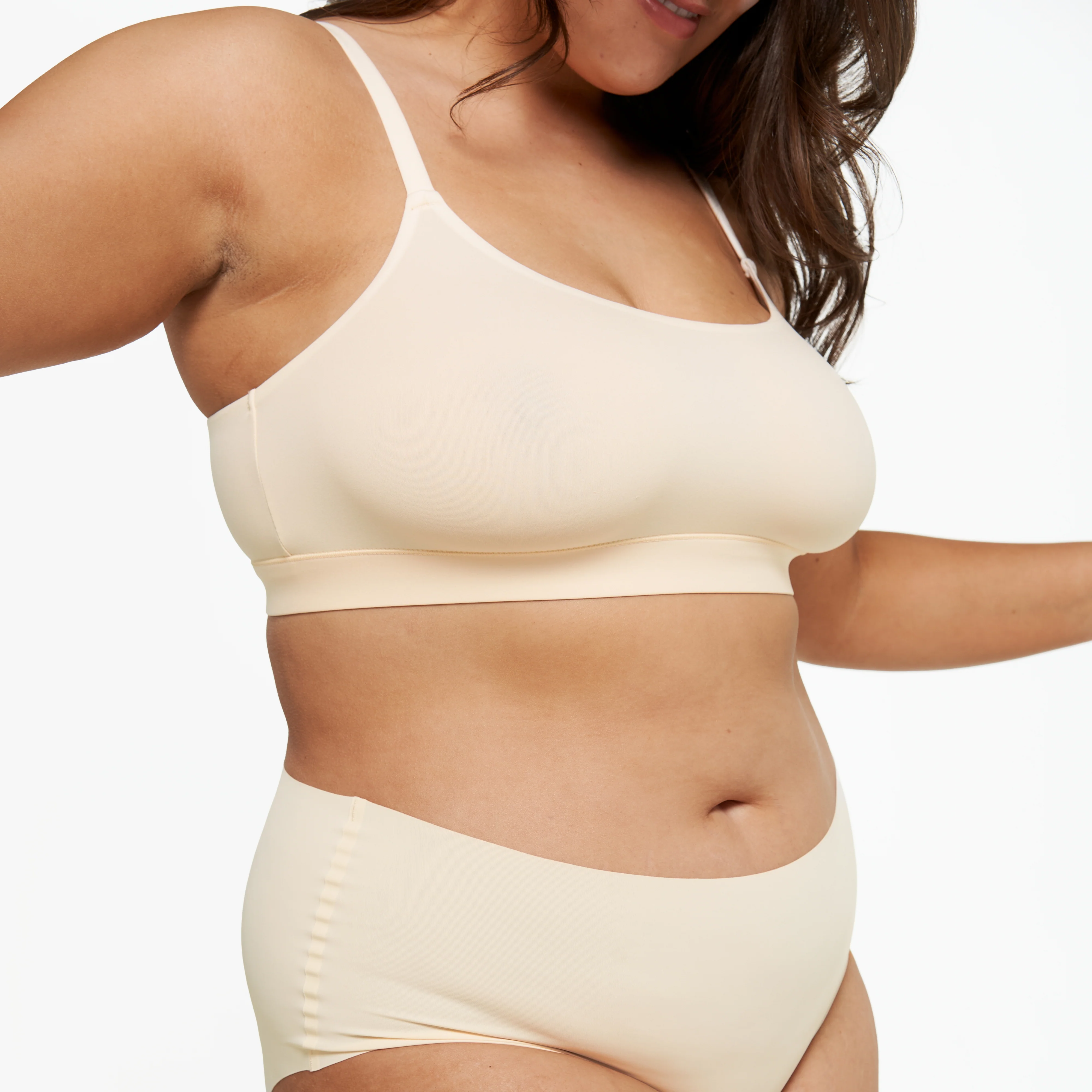 Scoop Bralette - Super Stretch - Vanilla - Image 3