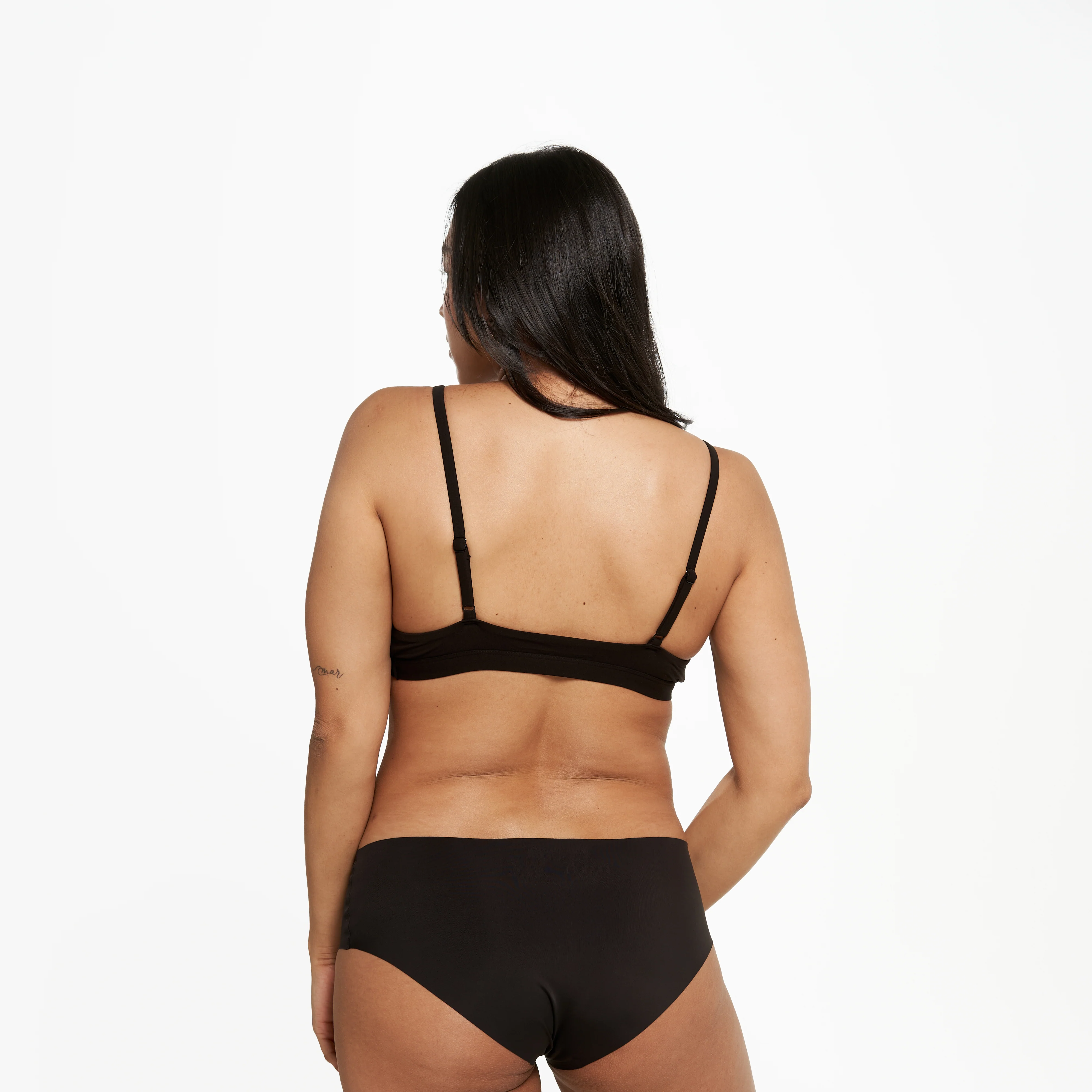 Triangle Bralette - Super Stretch - Black - Image 4