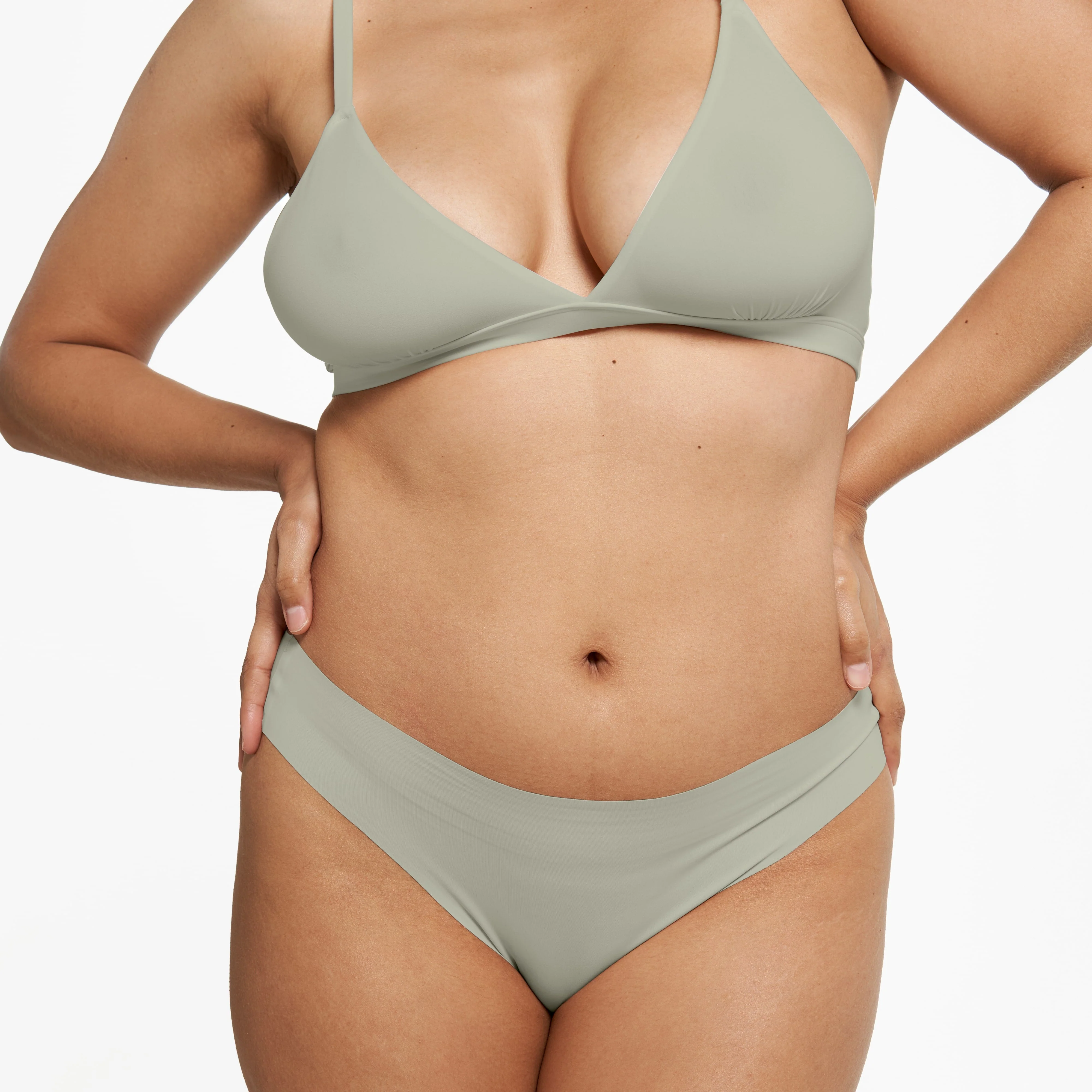 Triangle Bralette - Super Stretch - Moss - Image 4